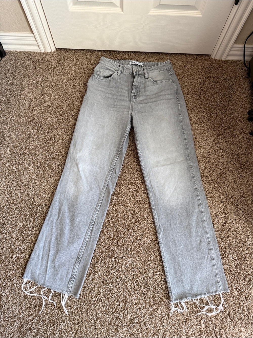 Zara light grey jeans